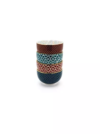 BREDEMEIJER | Teebecher PUCHENG 4er Set Porzellan / Bunt | 